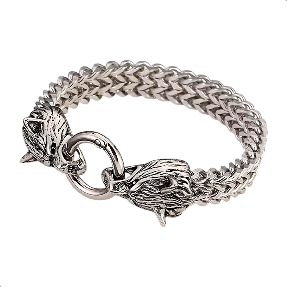 GENERICO - Pulsera Estilo Vikingo Para Hombre Plateado