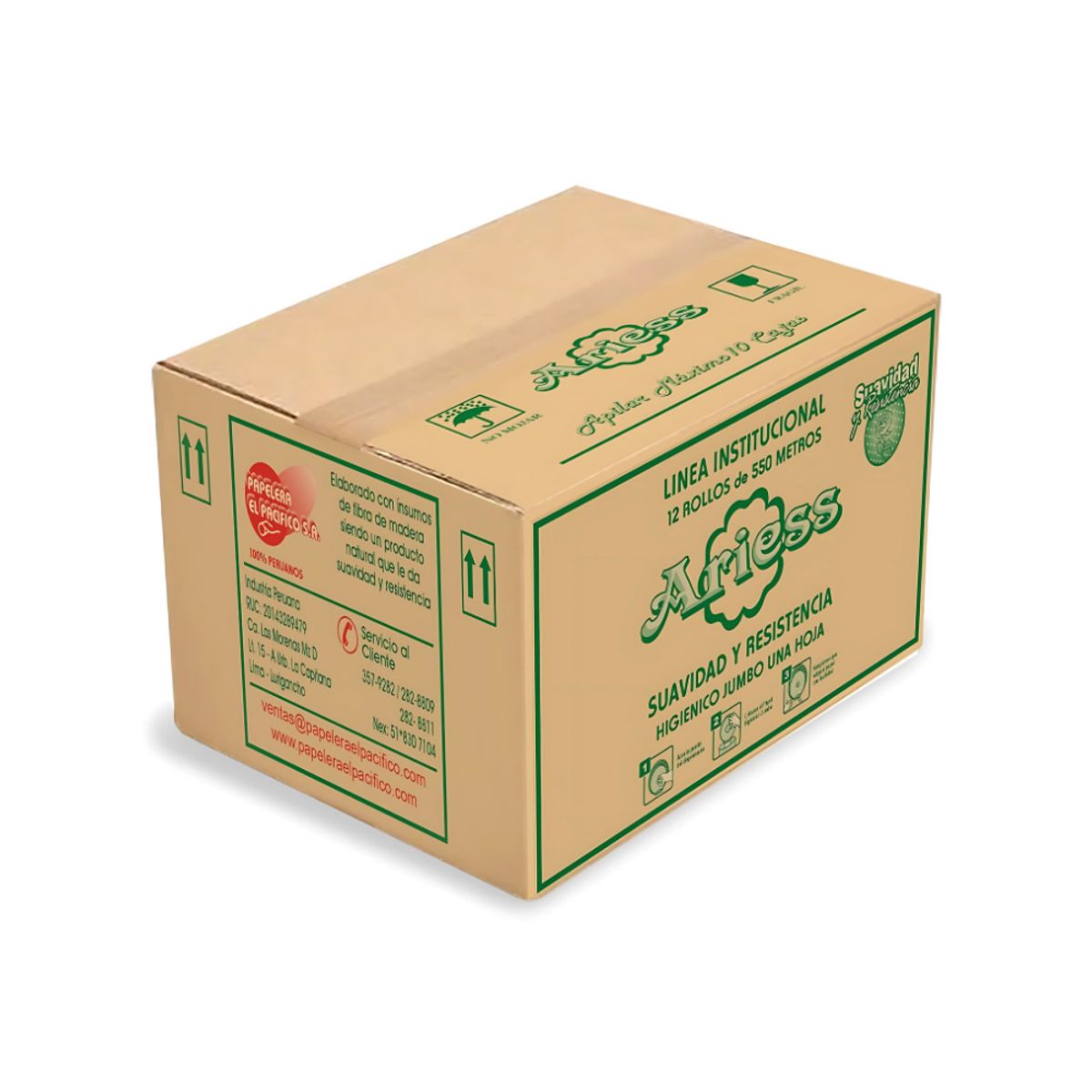 GENERICO - Papel Higiénico Jumbo Hoja Simple Ariess