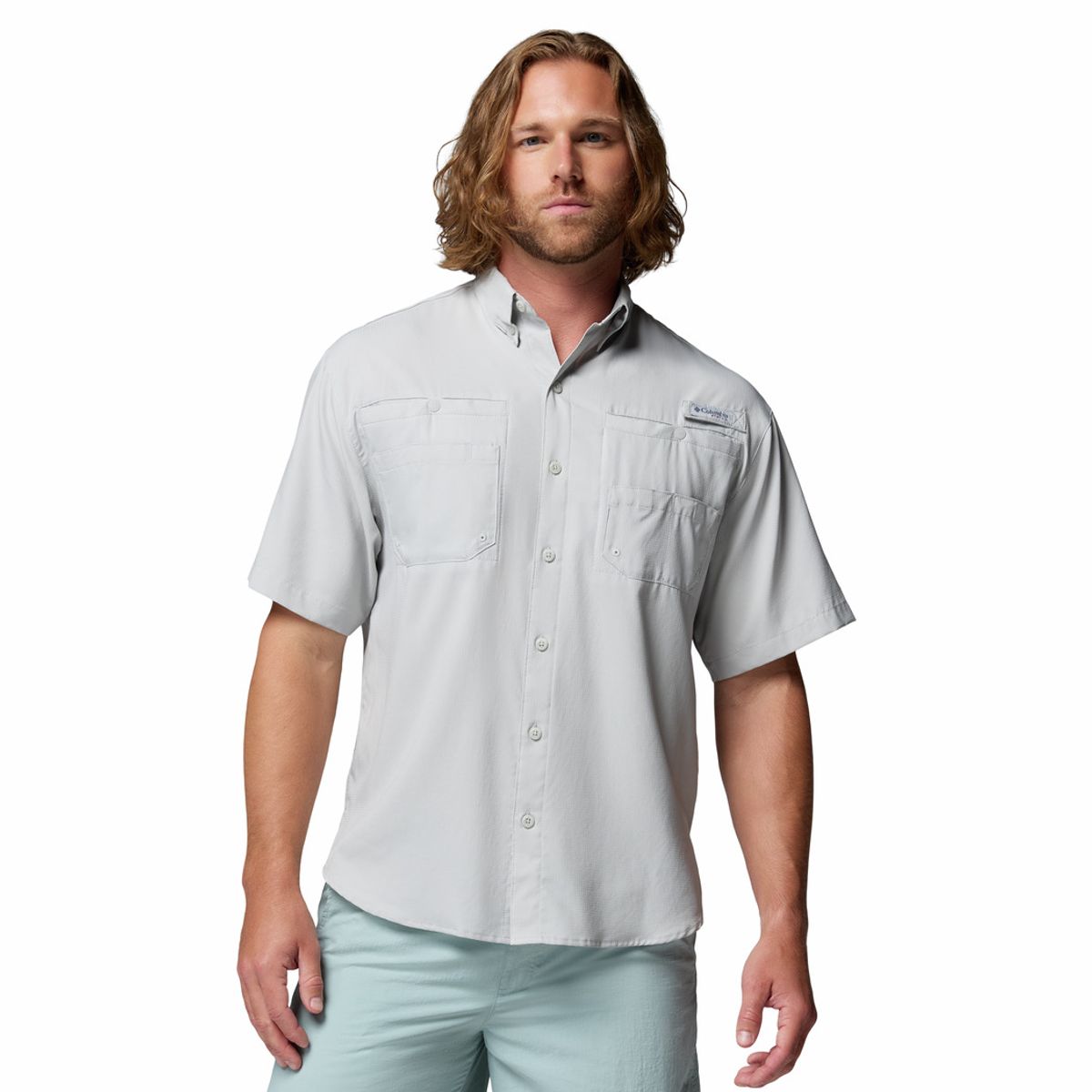 COLUMBIA - Camisa Columbia Hombre Pfg Tamiami II Gris COLUMBIA