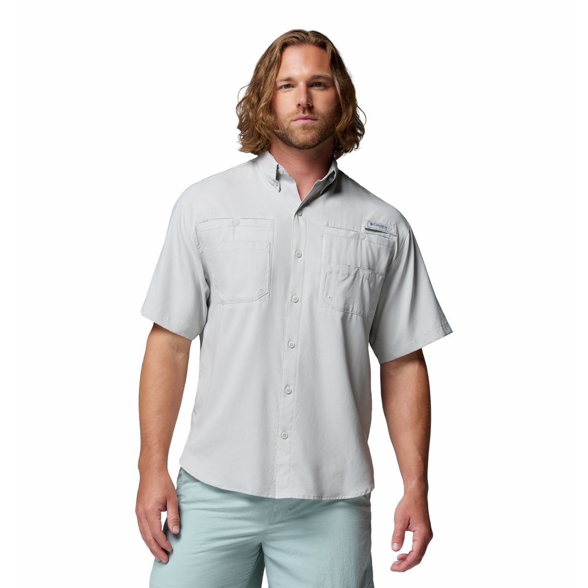 COLUMBIA - Camisa Columbia Hombre Pfg Tamiami II Gris COLUMBIA