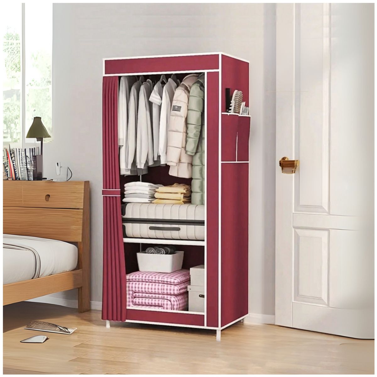 INSPIRA MARKET - Ropero Organizador Armable de Tela 1 Cuerpo Color Aleatorio