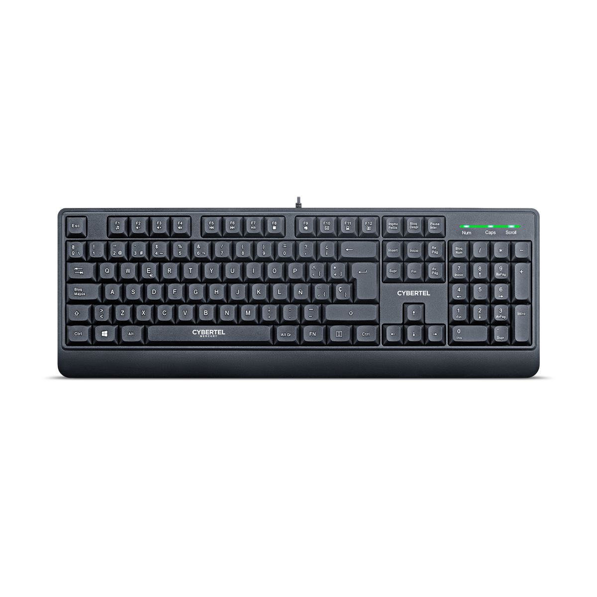 CYBERTEL - Kit Alámbrico 2en1 Teclado+Mouse Cybertel Mercury CYB T100