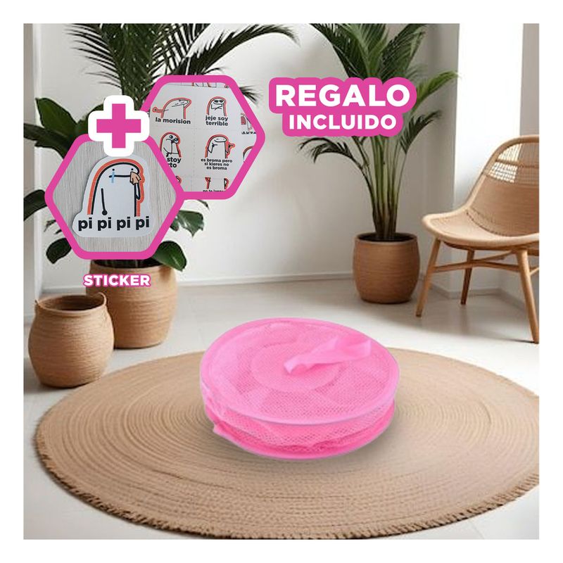 GENERICO - Red con Multiusos en Color Fucsia Y+Regalo Stickers