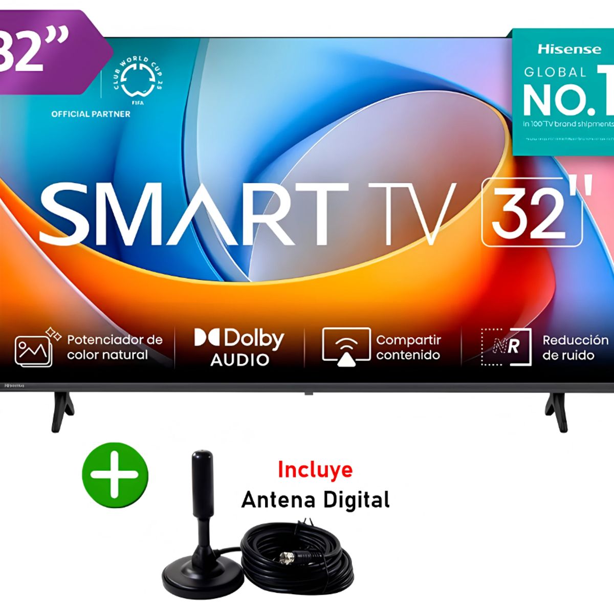 HISENSE - TELEVISOR SMART HISENSE 32 32A4NV HD VIDAA