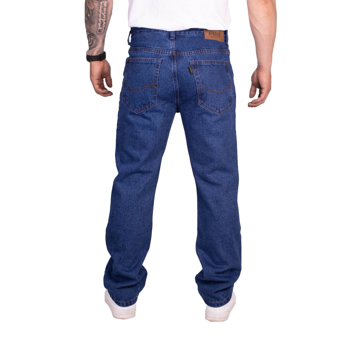 APACHE - Jeans Regular Fit de Caballero Color Cristal Rígido Americano