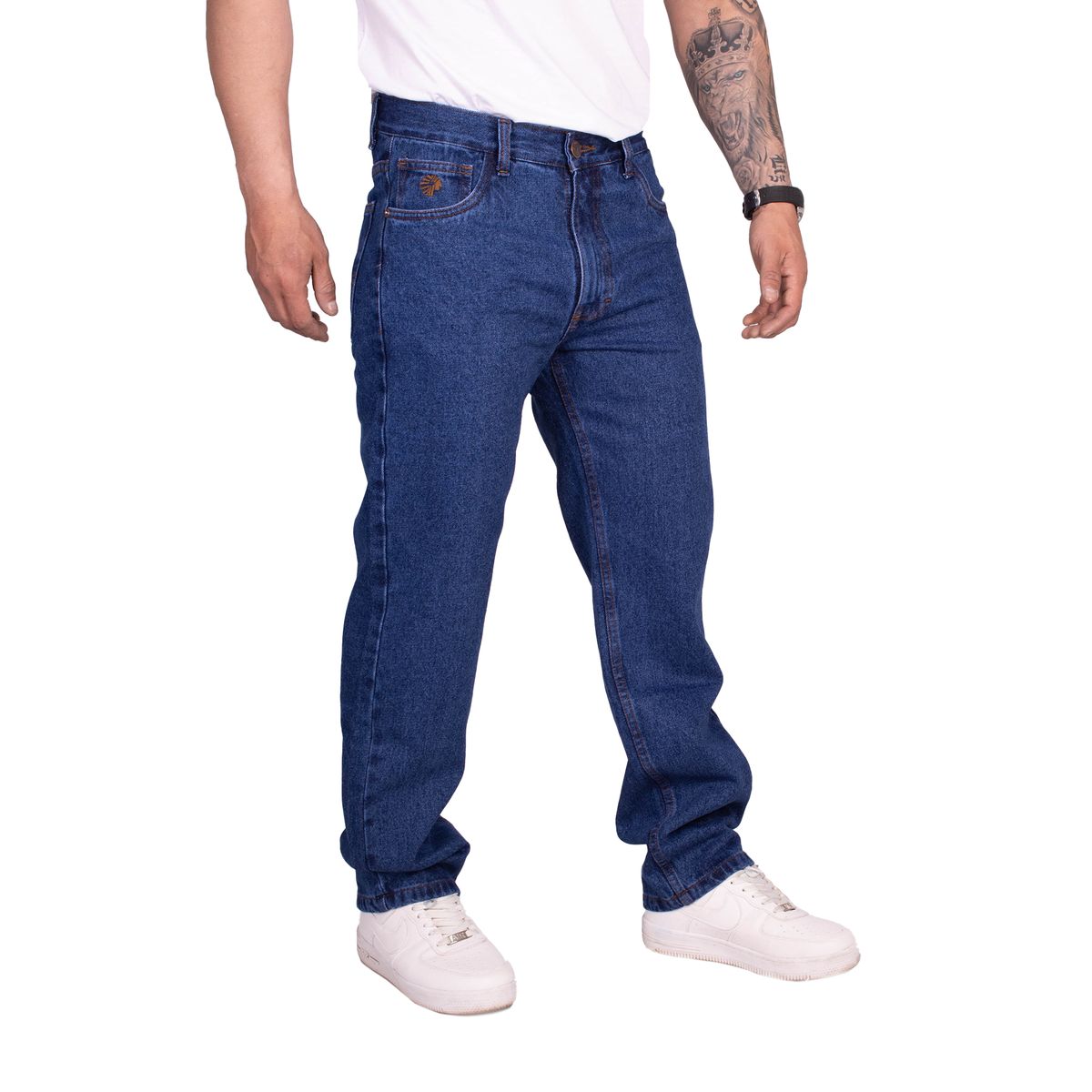 APACHE - Jeans Regular Fit de Caballero Color Cristal Rígido Americano