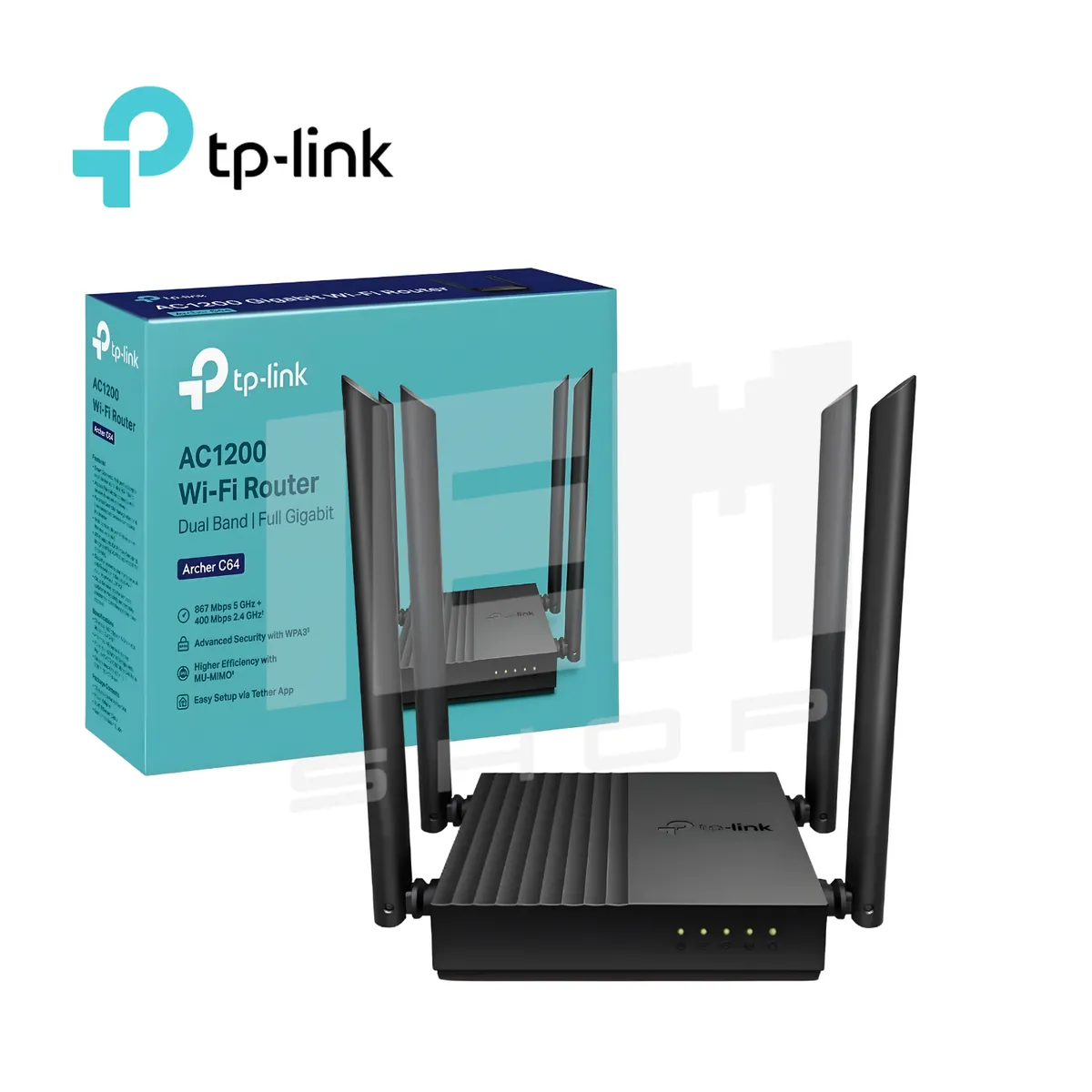 TP LINK - Router Doble Banda AC1200 Archer C64