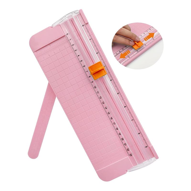 GENERICO - Cortador de Papel Portátil Mini Guillotina de Papel