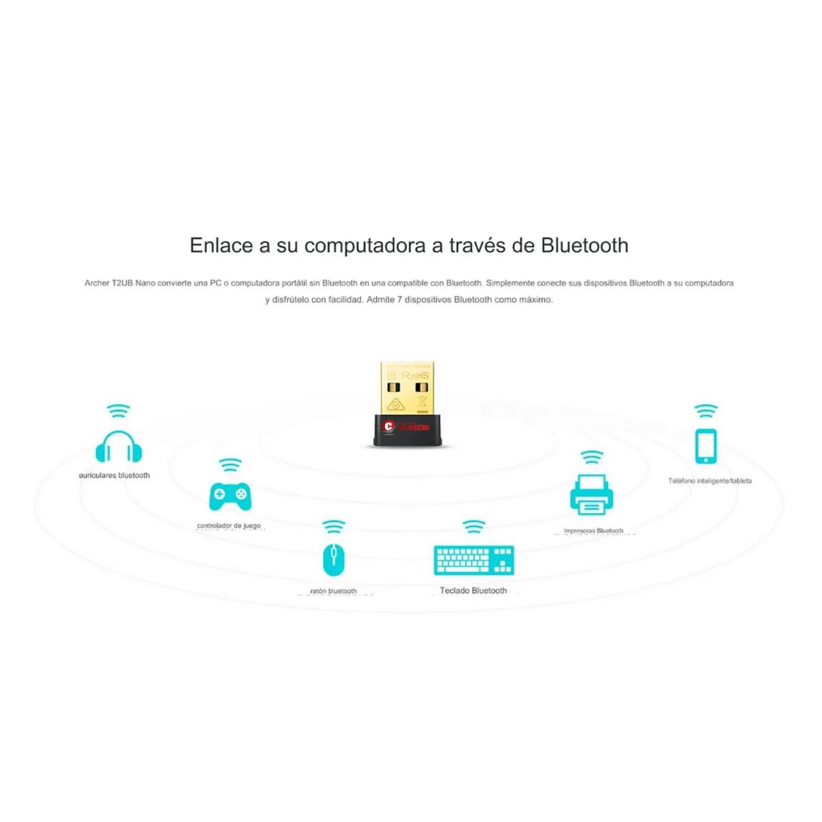 TP LINK - Archer T2UB Nano Adaptador USB Wi-Fi 5 Ac600