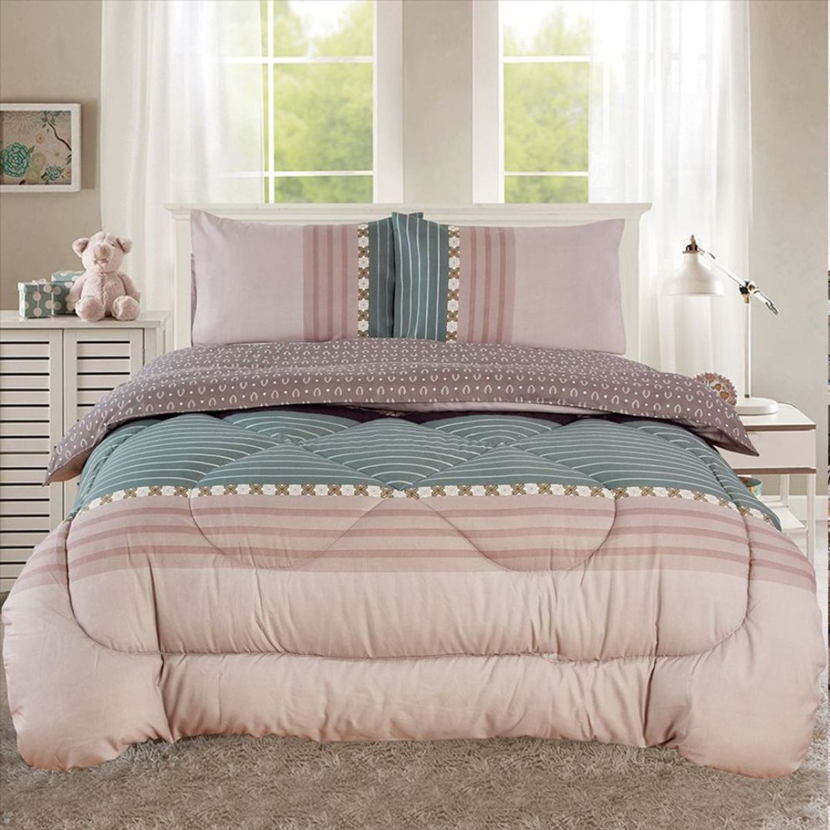 CASATEX - EDREDÓN CASATEX 100% ALGODÓN EN 2 PLAZAS