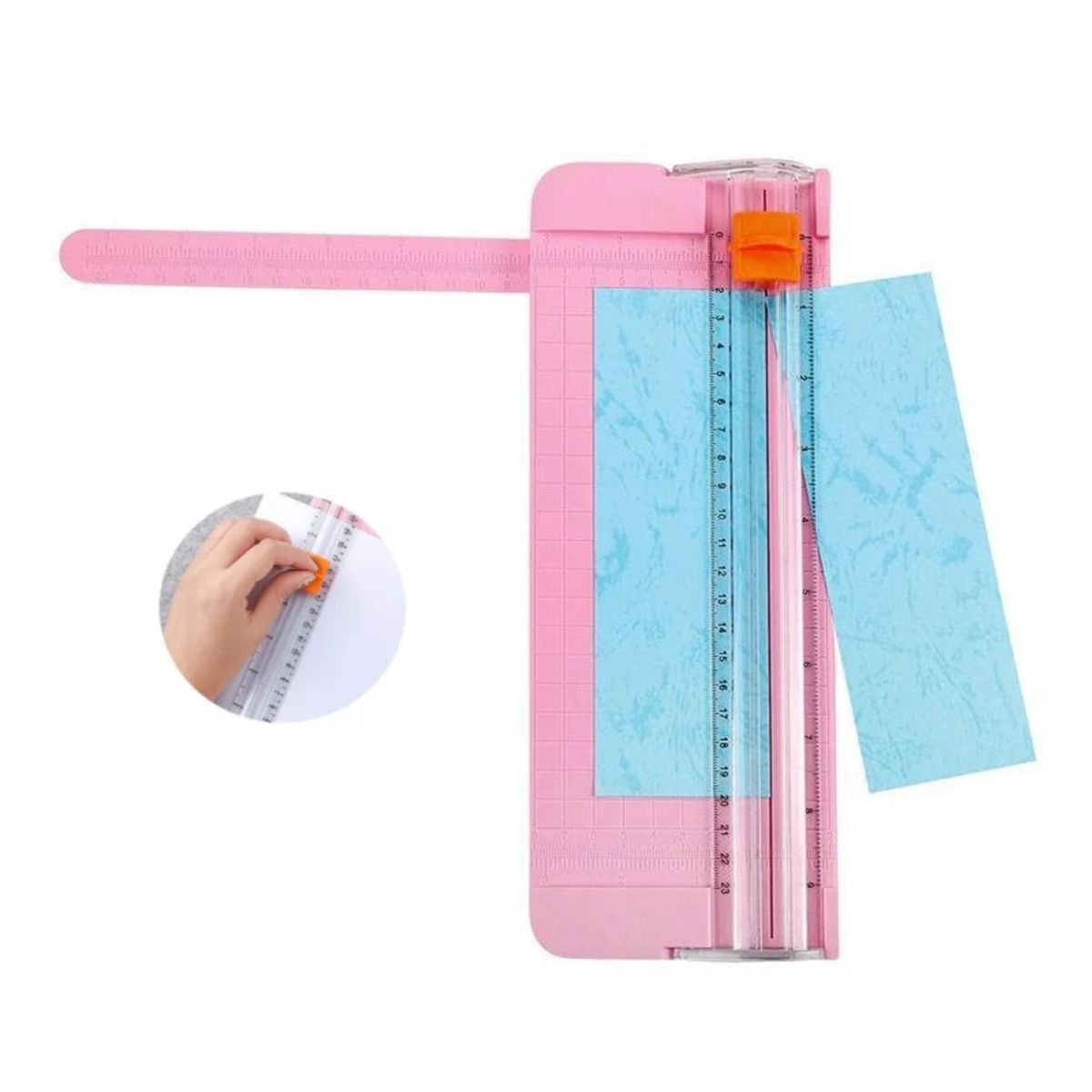 GENERICO - Cortador de Papel Mini Guillotina de Papel Portátil