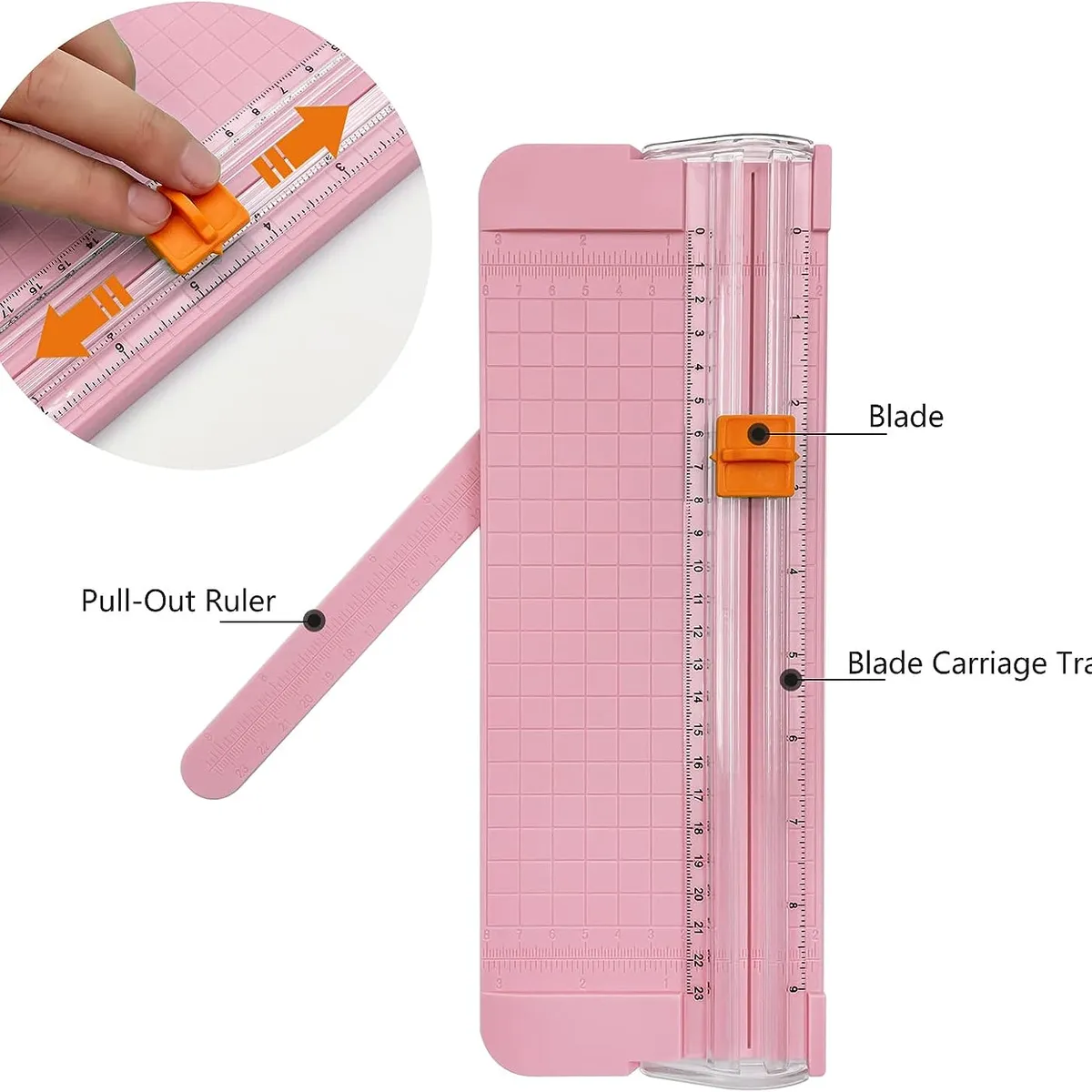 GENERICO - Cortador de Papel Mini Guillotina de Papel Portátil