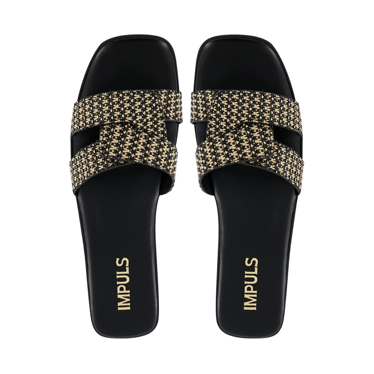 IMPULS - Sandalia Flats Impuls Mujer Daira06 Negro