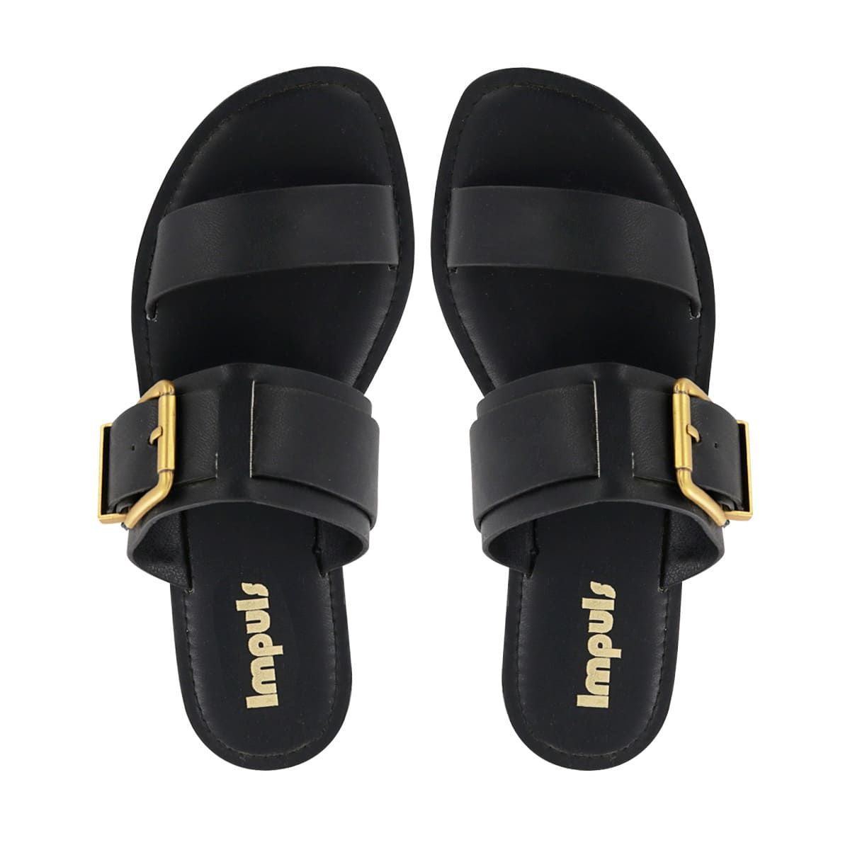 IMPULS - Sandalia Flats Impuls Mujer Daira07 Negro
