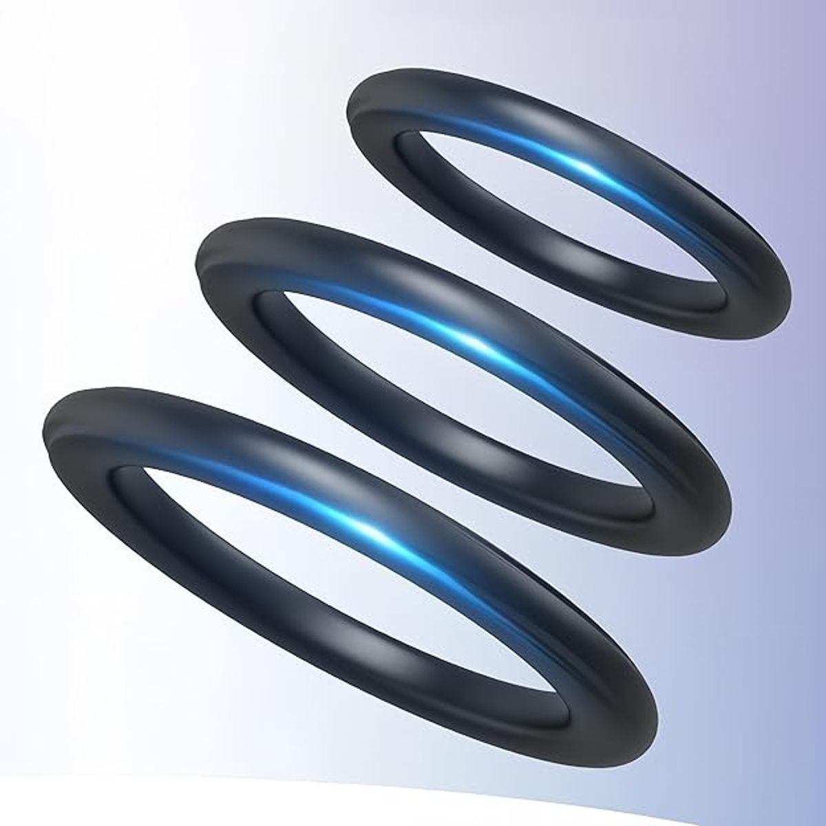 GENERICO - Anillos Para Pene Retardante Sexual Set 3 de Silicona