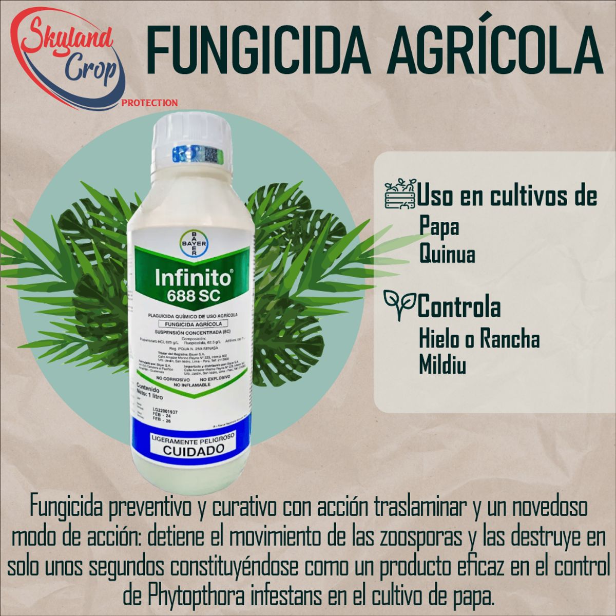 GENERICO - INFINITO 688 SC 1L FUNGICIDA  AGRÍCOLA