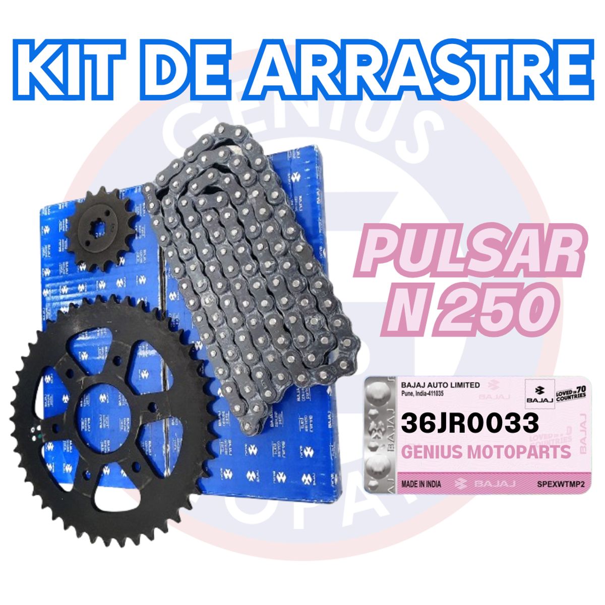 BAJAJ - KIT DE ARRASTRE PULSAR N 250