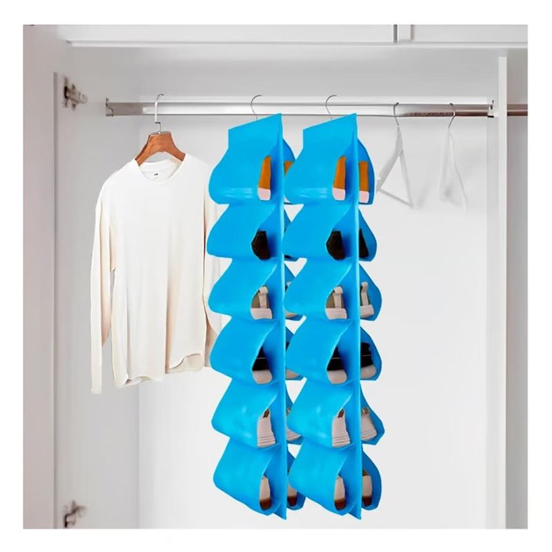 GENERICO - Pack4 Organizador Resistente en Celeste Y+Papel de Regalo