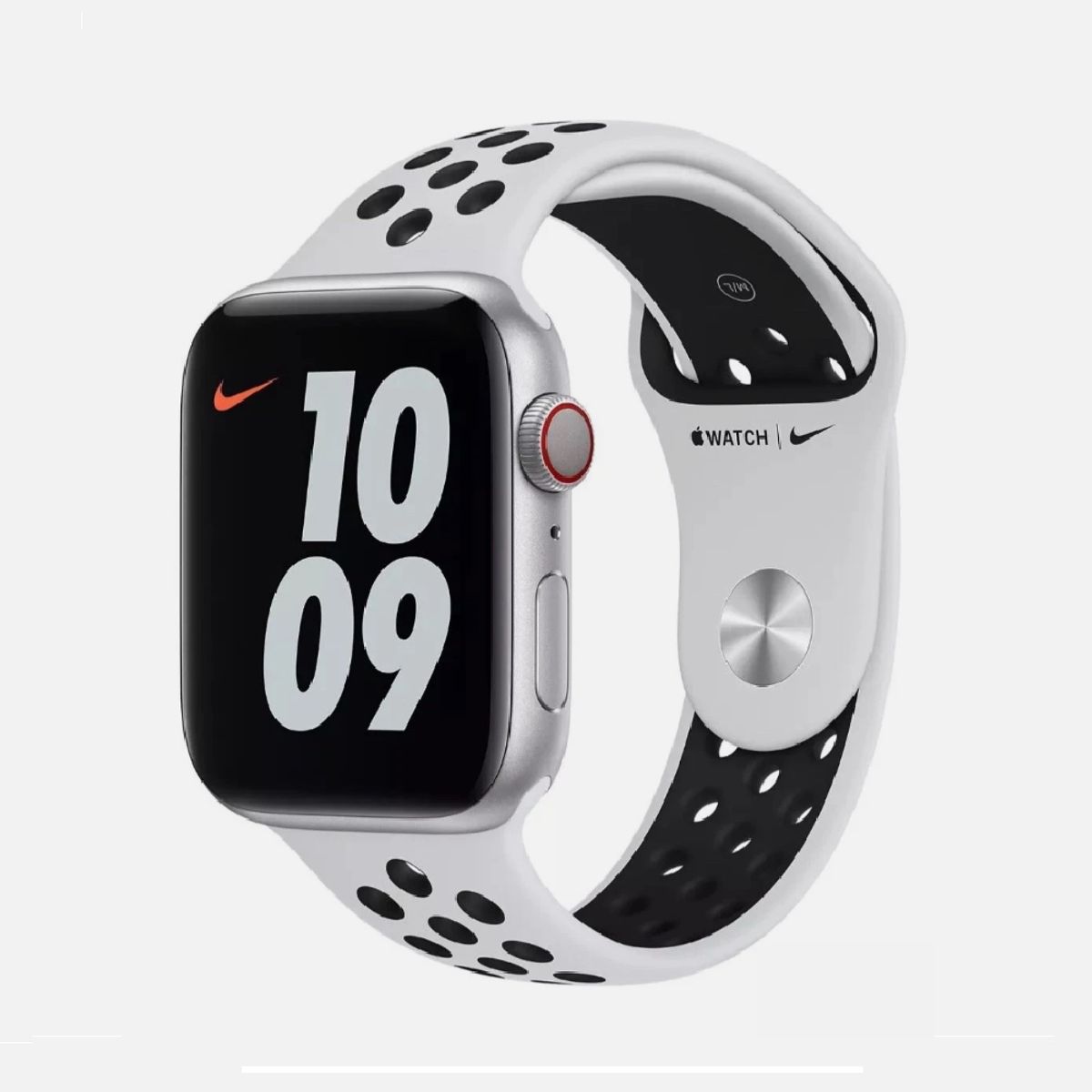GENERICO - CORREA DEPORTIVA NIKE PARA APPLEWATCH 42-44-45-49MM BLANCO-NEGRO
