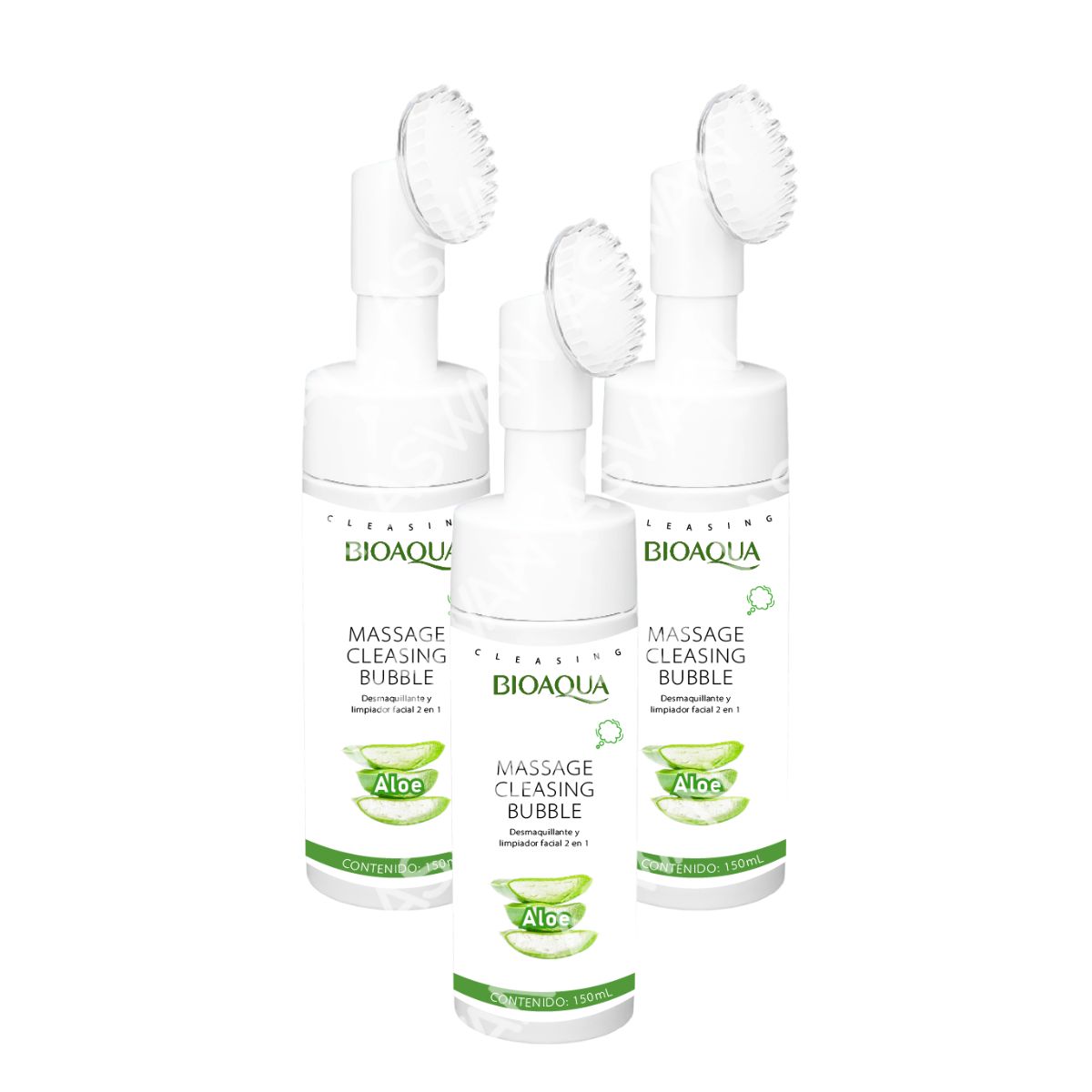 GENERICO - Pack x3 Desmaquillante Aloe 150 ml - Bioaqua