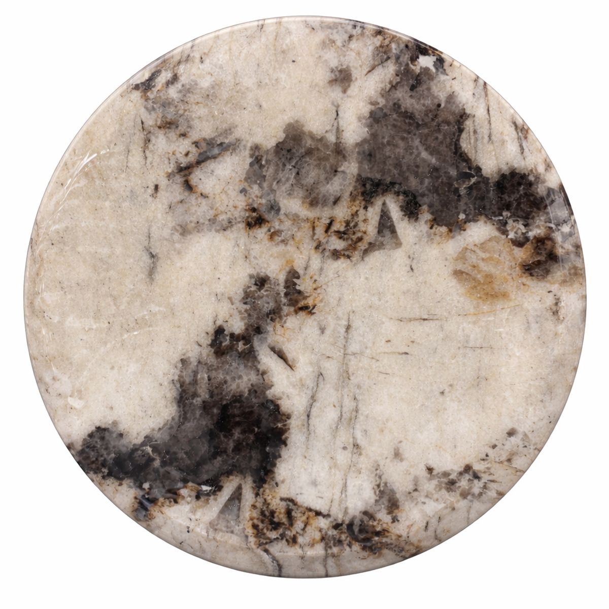 NOEL - Mesa de Comedor Circular de Mármol Arrabescato Gold 90cm