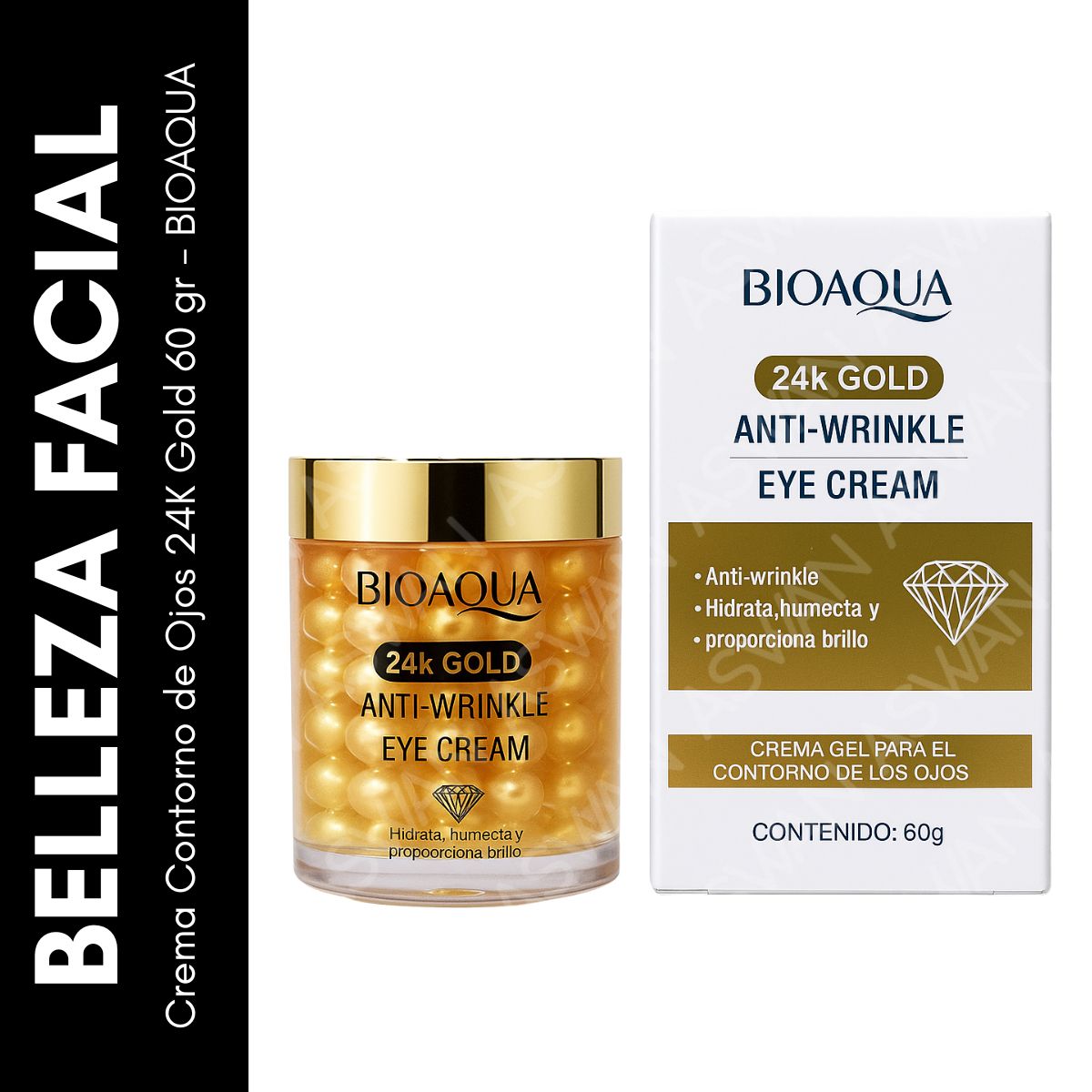 GENERICO - Crema Contorno de Ojos 24K Gold 60 gr - BIOAQUA