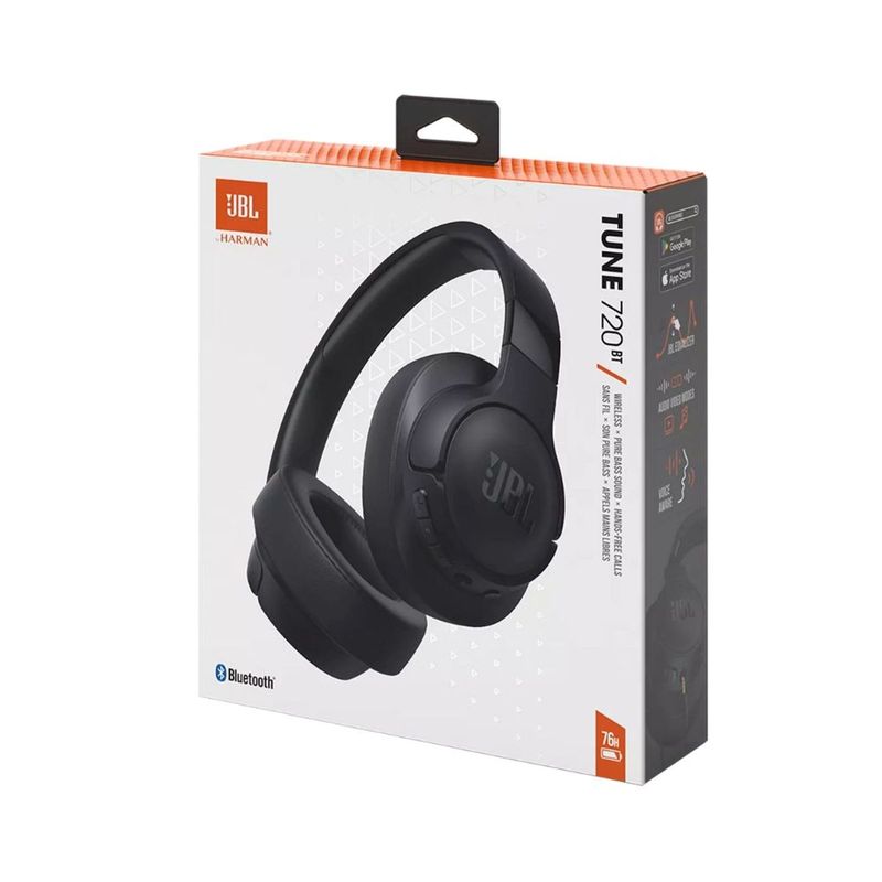 JBL - Audifonos JBL Tune 720 BT Headphone Bluetooth Over Ear Negro
