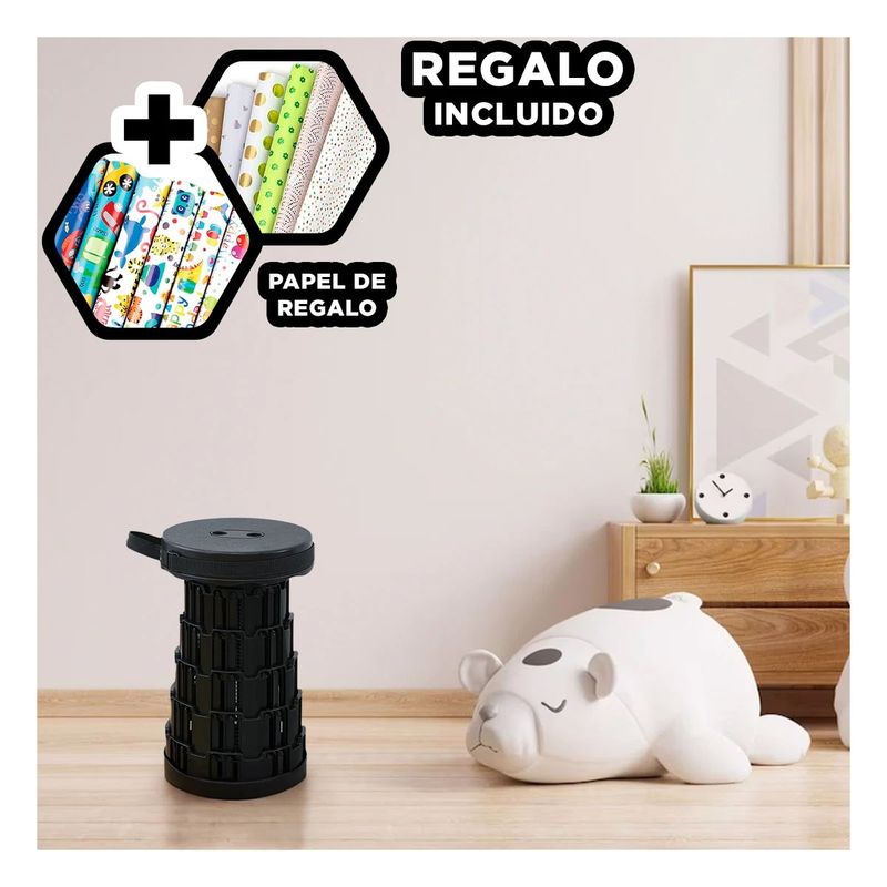 GENERICO - Pack12 Silla de Doble Seguro en Negro Y+Papel de Regalo