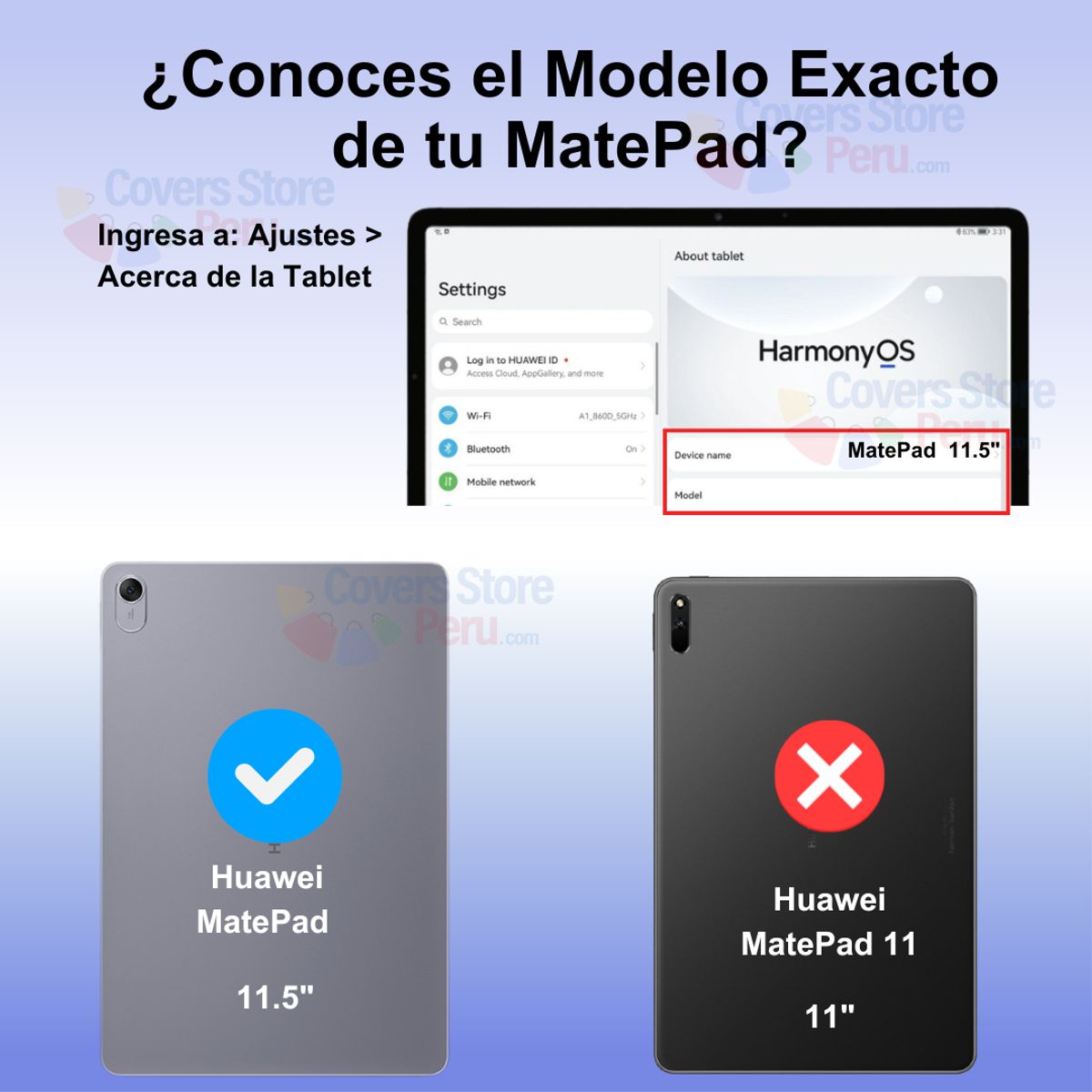 GENERICO - Funda para Huawei Mate Pad 115 Imantada Antishock Negro