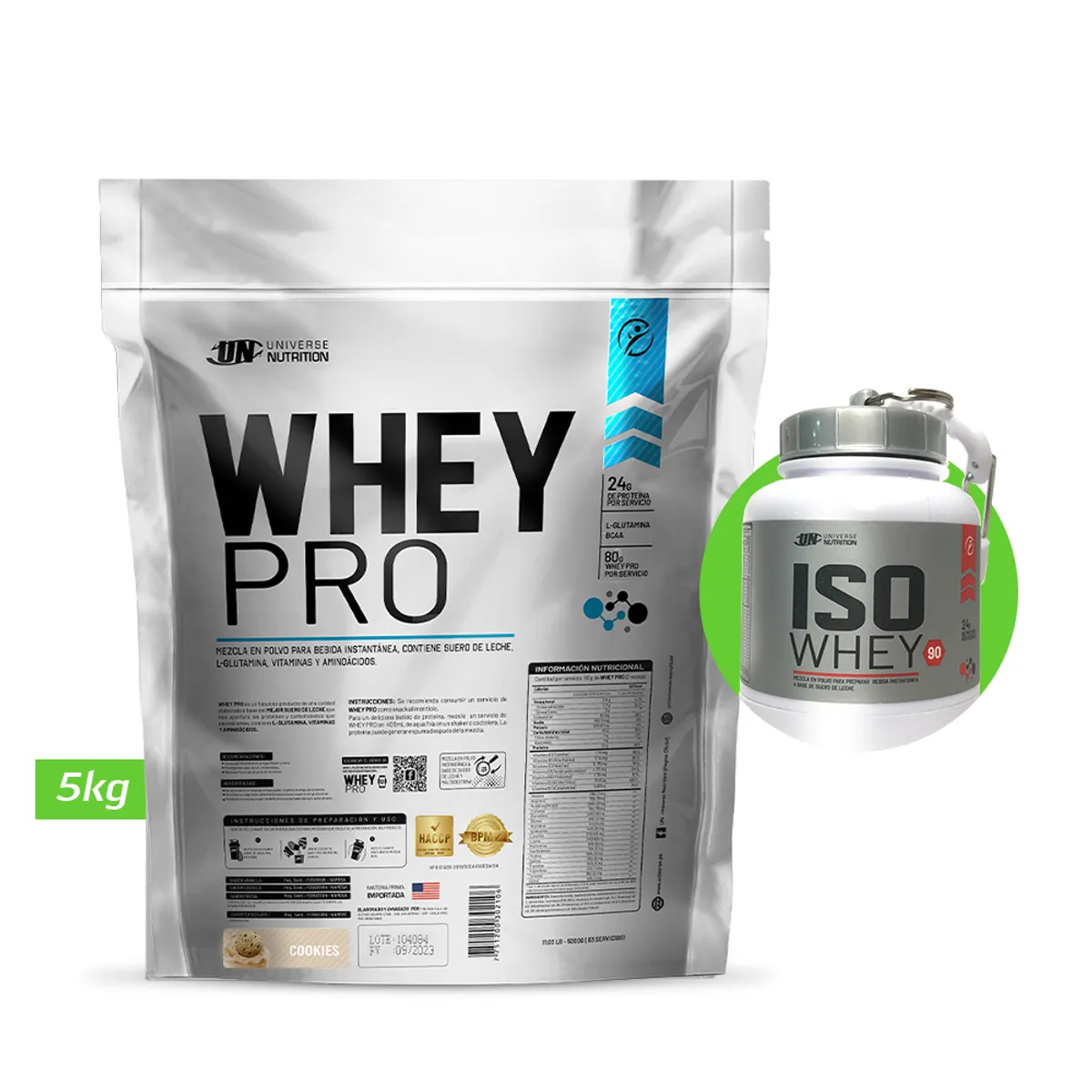 UNIVERSE NUTRITION - WHEY PRO 5KG PROTEÍNA UN COOKIES  REGALO