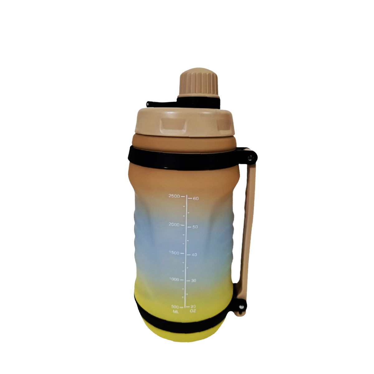 GENERICO - Tomatodo Deportivo de 2.5 Litros Policarbonato Fitnes Sports Beige