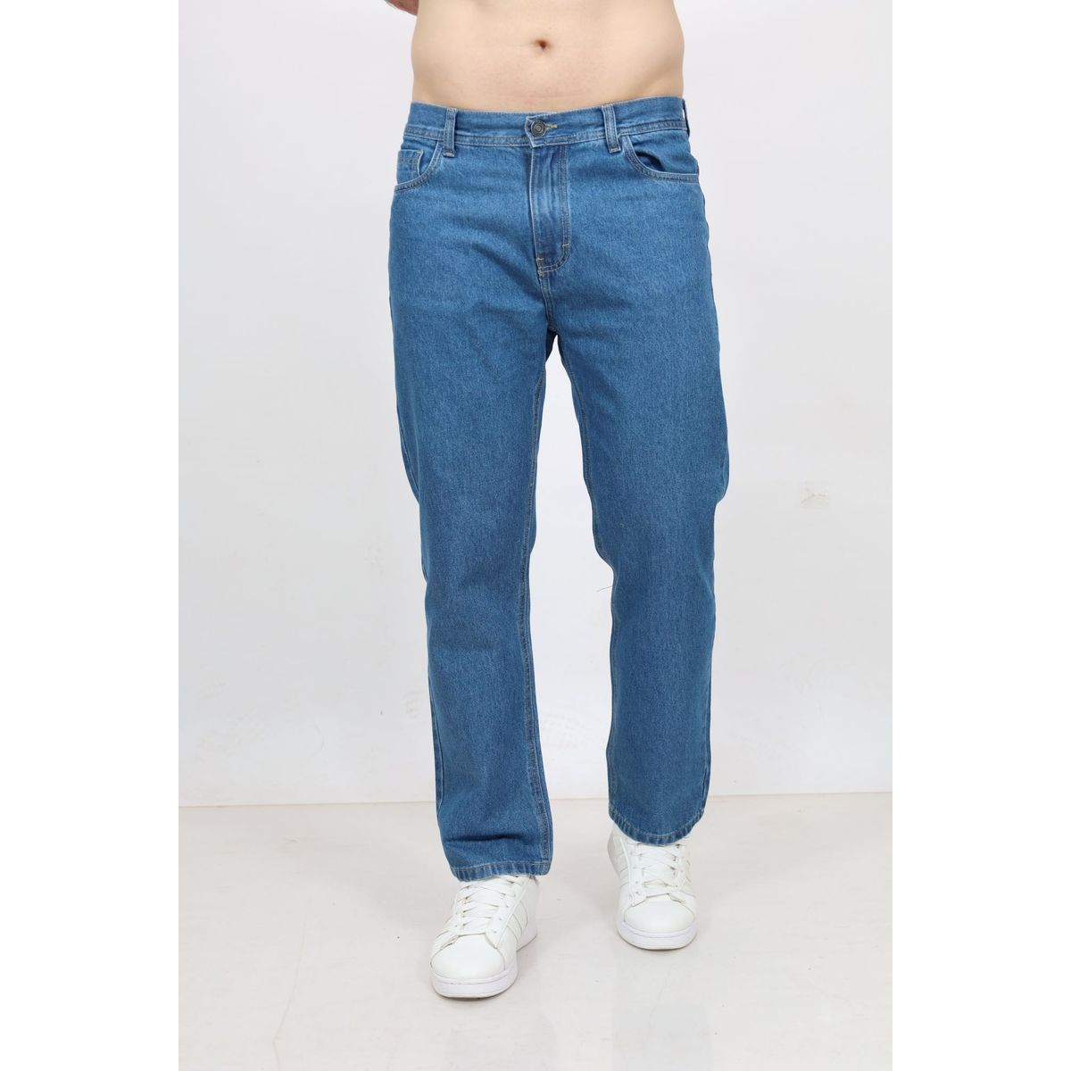 QH - Pantalón Clásico de Denim 100% Algodón para Hombre