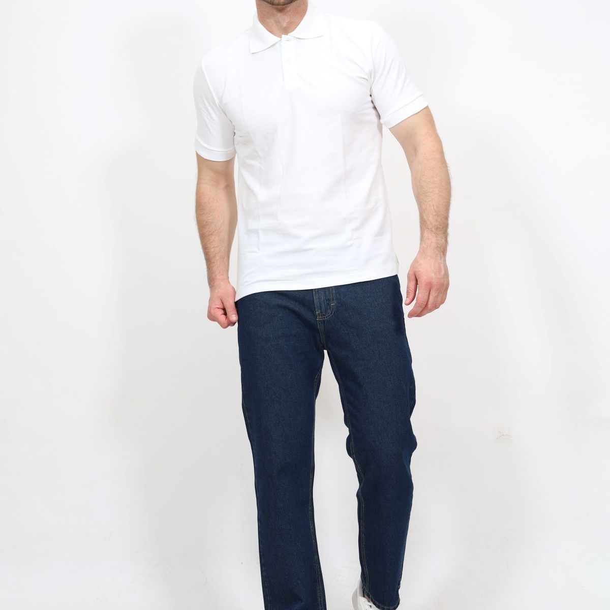 QH - Pantalón Clásico de Denim 100% Algodón para Hombre