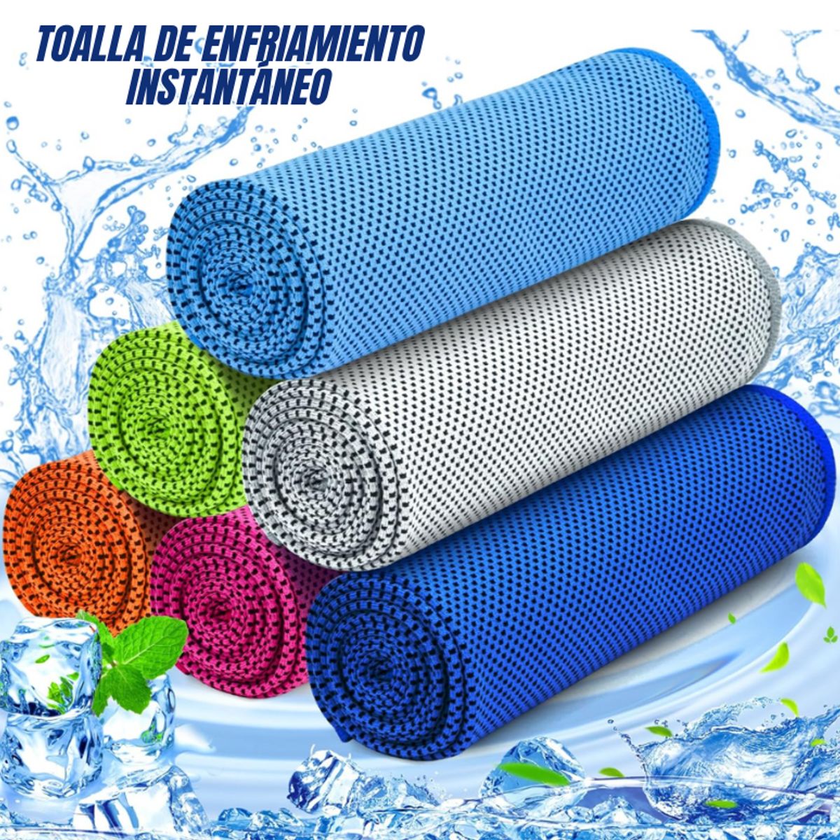 SM - TOALLA DE ENFRIAMIENTO - COOLING TOWEL CELESTE