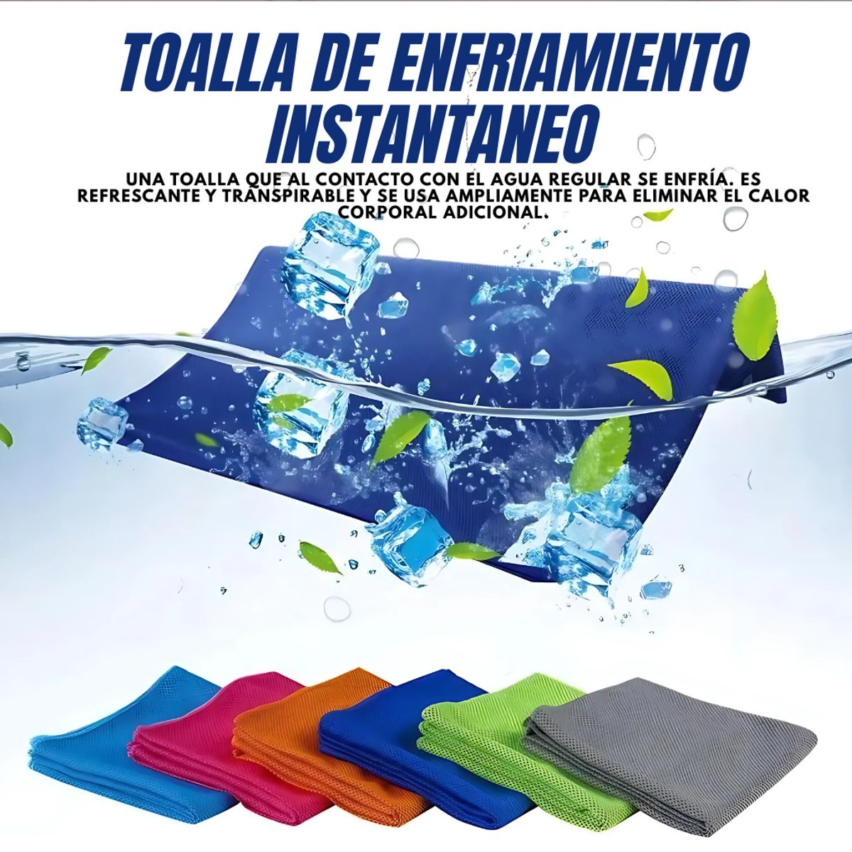 SM - TOALLA DE ENFRIAMIENTO - COOLING TOWEL CELESTE