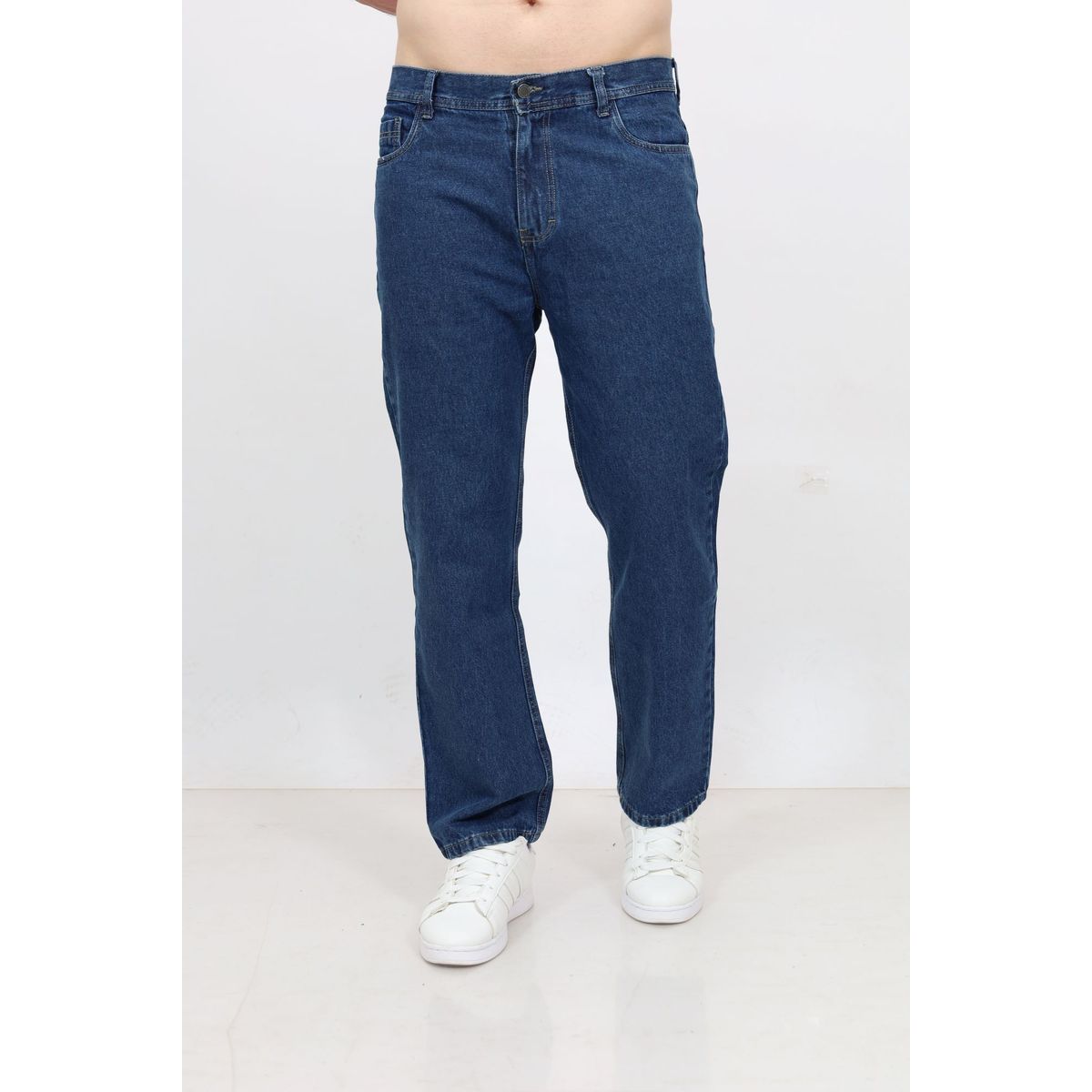 QH - Pantalón Clásico de Denim 100% Algodón para Hombre