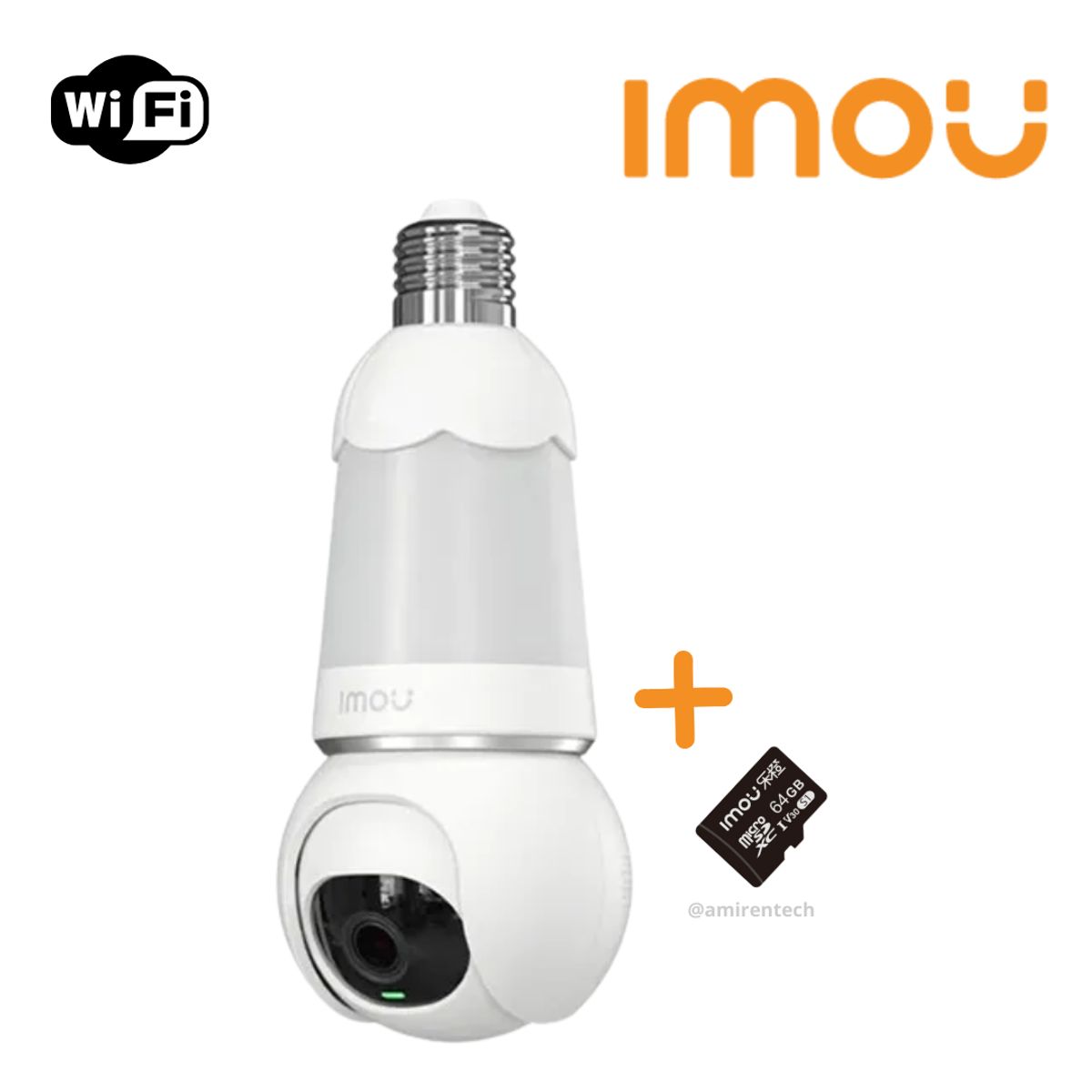 IMOU - Camara seguridad Foco IMOU Bulb Cam 3MP-2K Wifi 360°