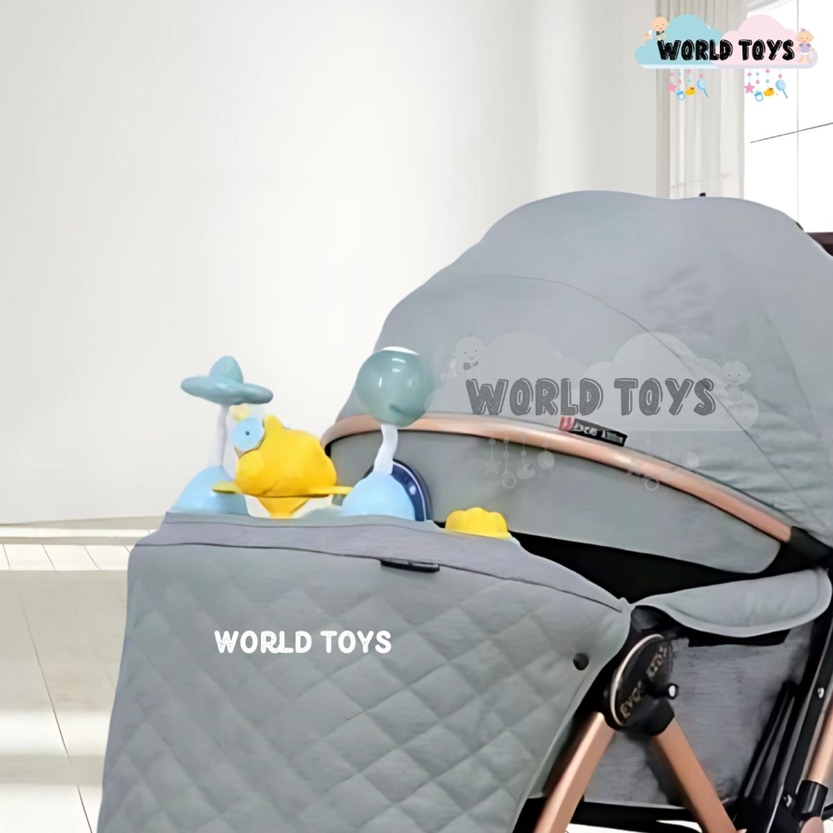 Baby - Coche Cuna Musical con Bluetooth «NEW SUMMER» Light Green