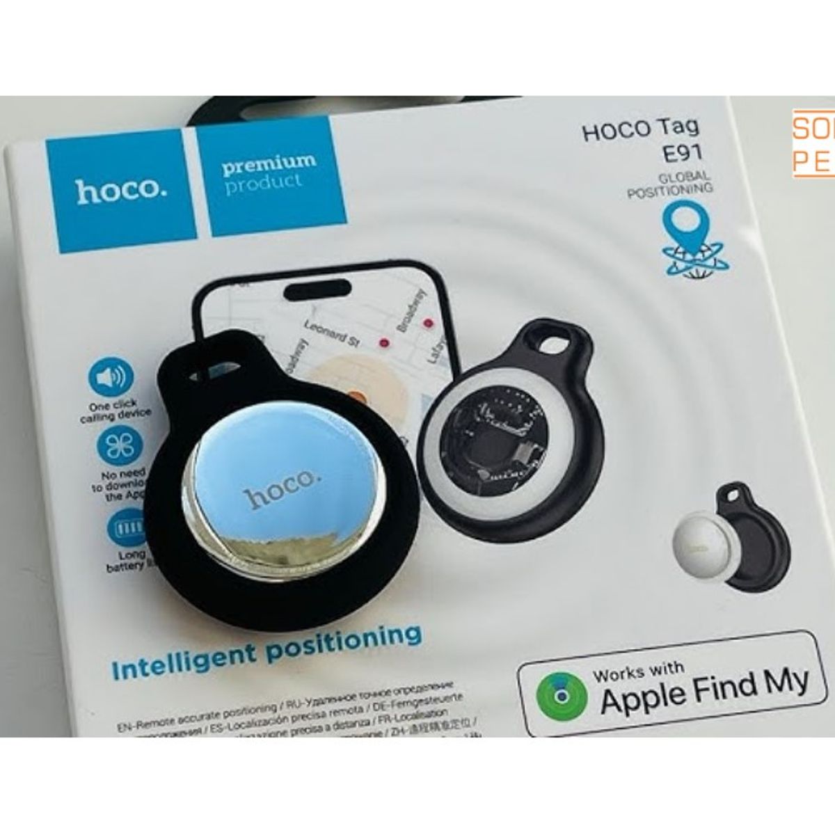 HOCO - Localizador Global - Compatible con Apple Find My - Rastreador Hoco