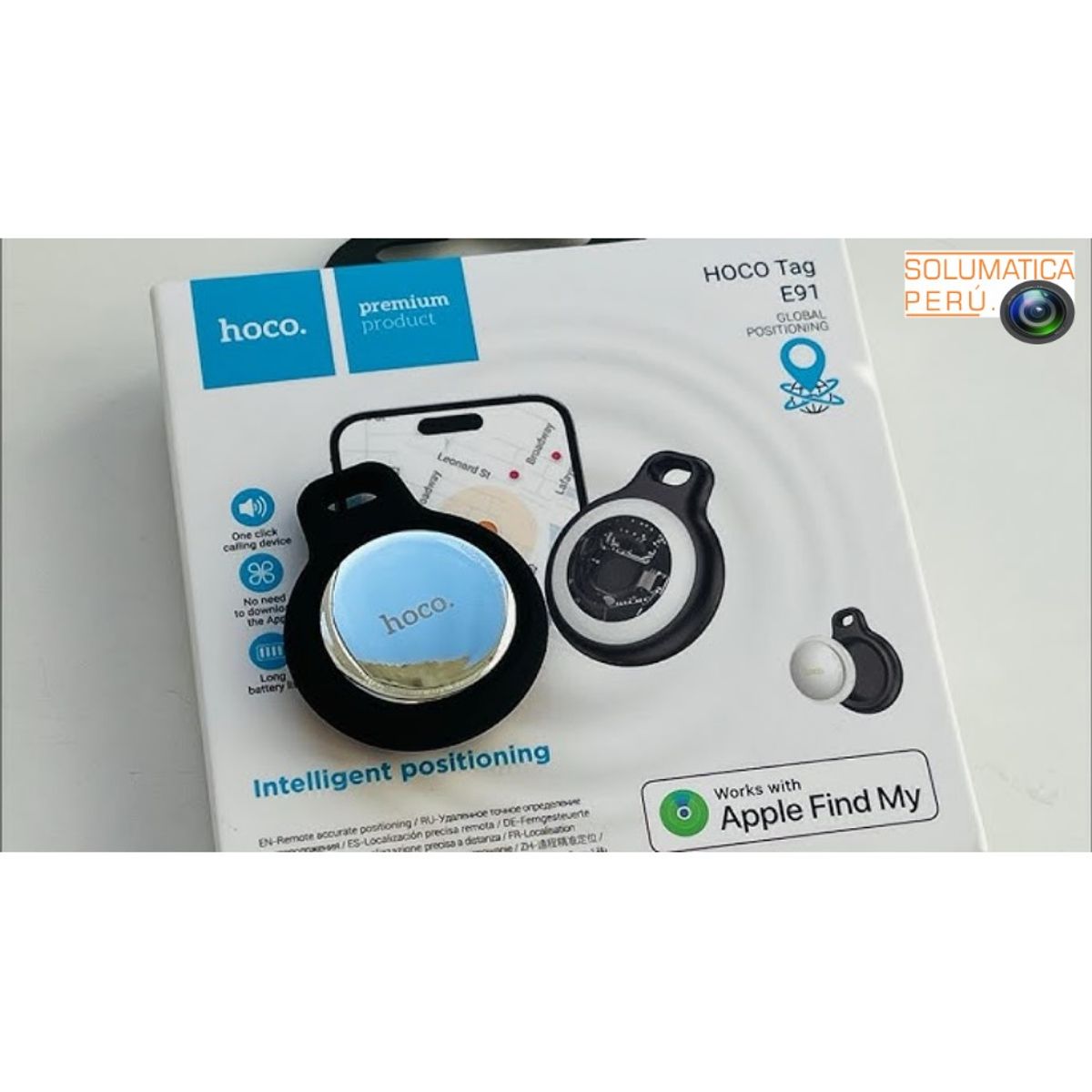HOCO - Localizador Global - Compatible con Apple Find My - Rastreador Hoco