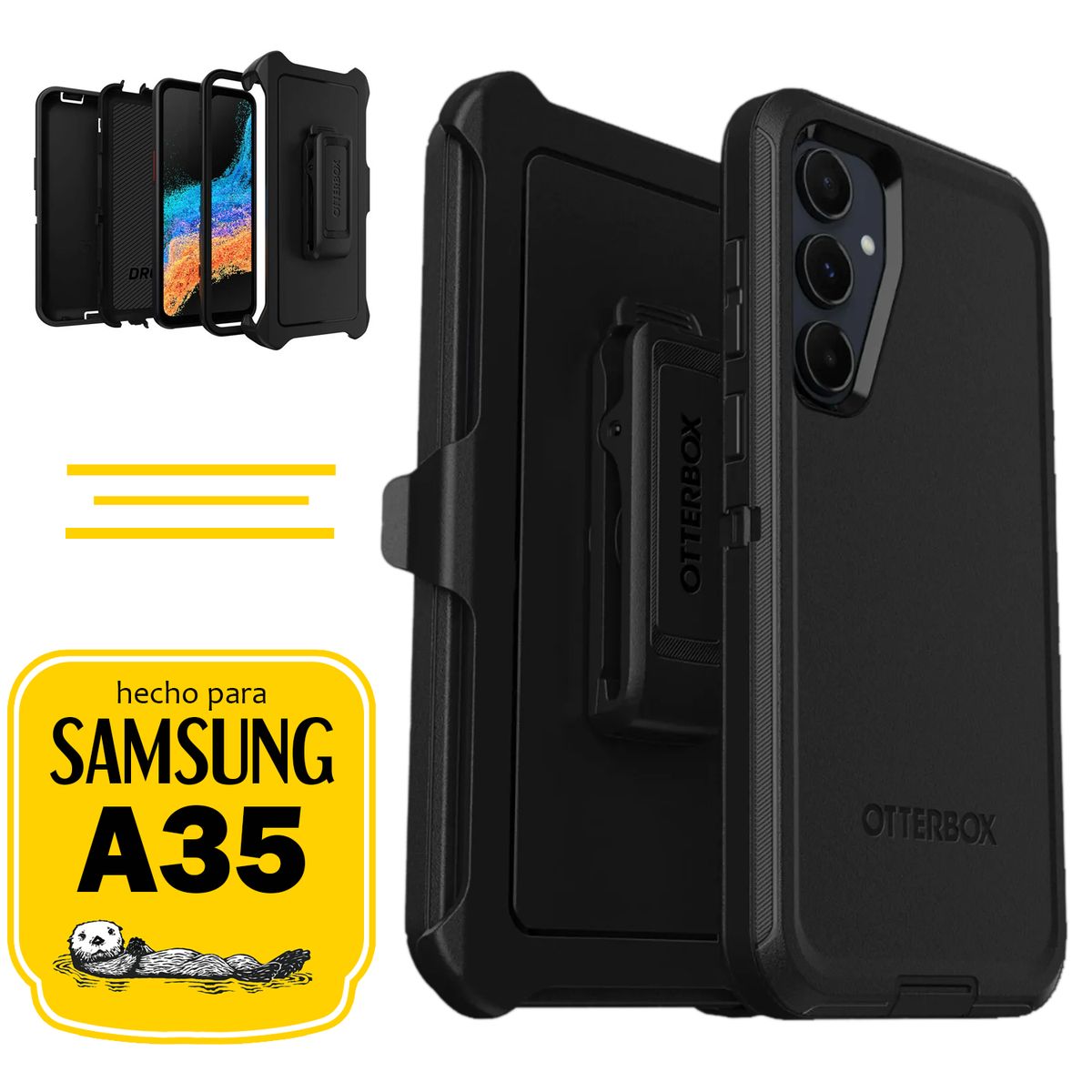 GENERICO - Otterbox Case Samsung A35 Con Marca