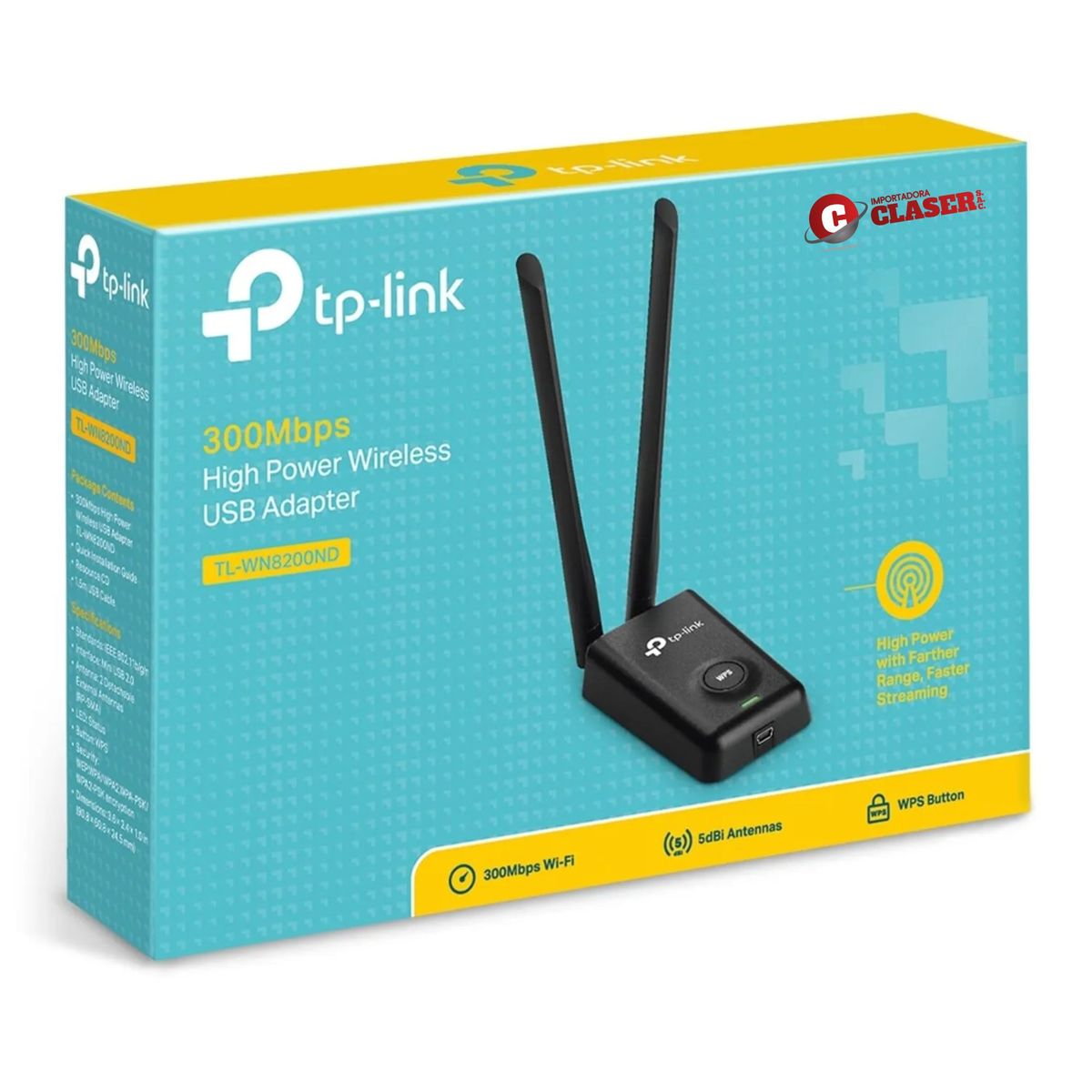 TP LINK - ADAPTADOR USB WIFI TP-LINK TL-WN8200ND 300MBPS