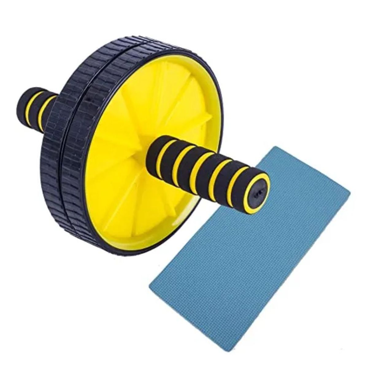 URBAN FIT - Rueda abdominal con almohadilla protectora  - Amarillo