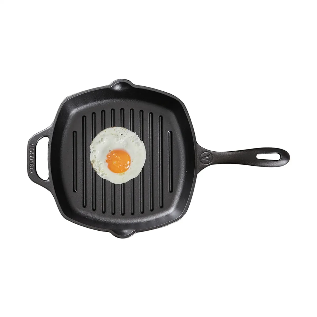 VICTORIA - Sartén Hierro Fundido Grill 26 cm Rectangular Precurada Victoria