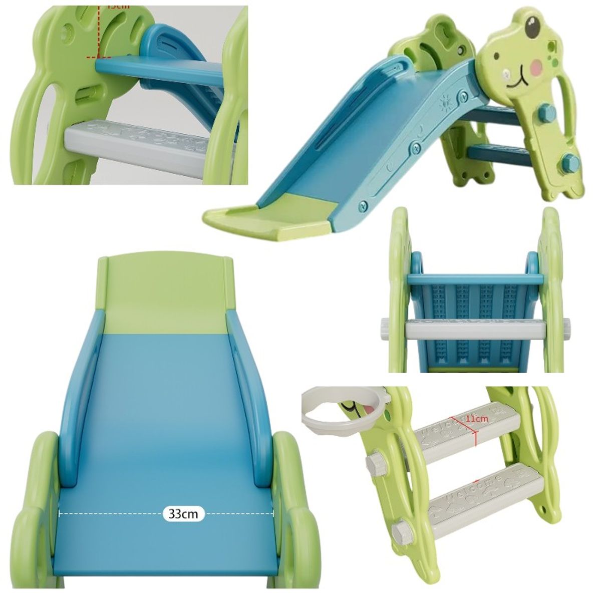 GENERICO - Tobogán dino infantil Verde