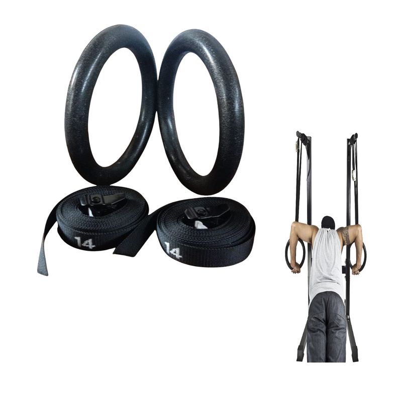 BLACKFIT - Anillas Olimpicas Aro Gimnasia Plastico Funcional Enumeradas