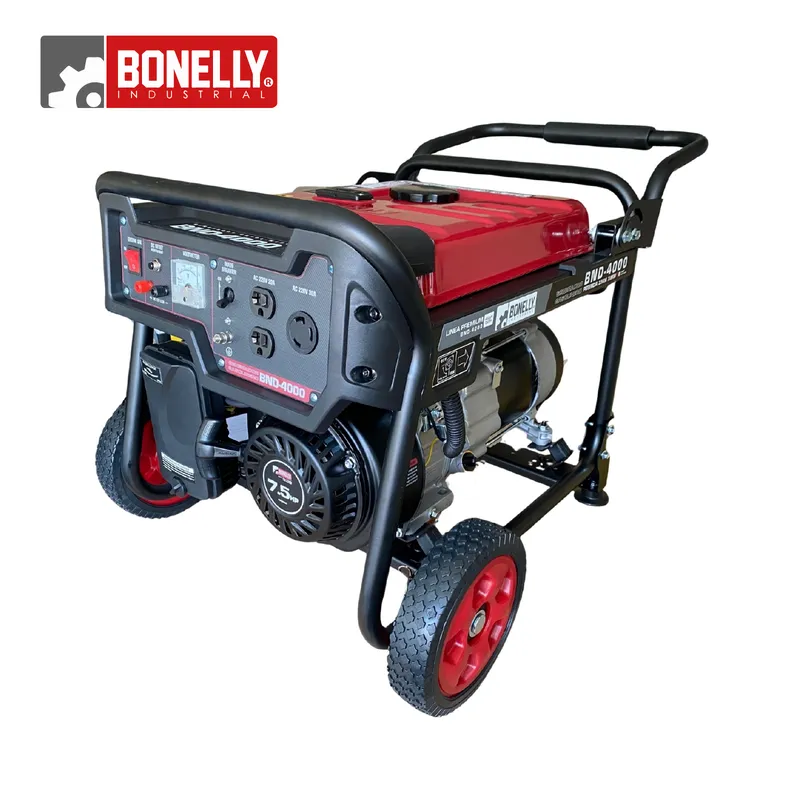GENERICO - GENERADOR GASOLINERO ABIERTO 3.8 KW MONOFASICO 220V – BONELLY