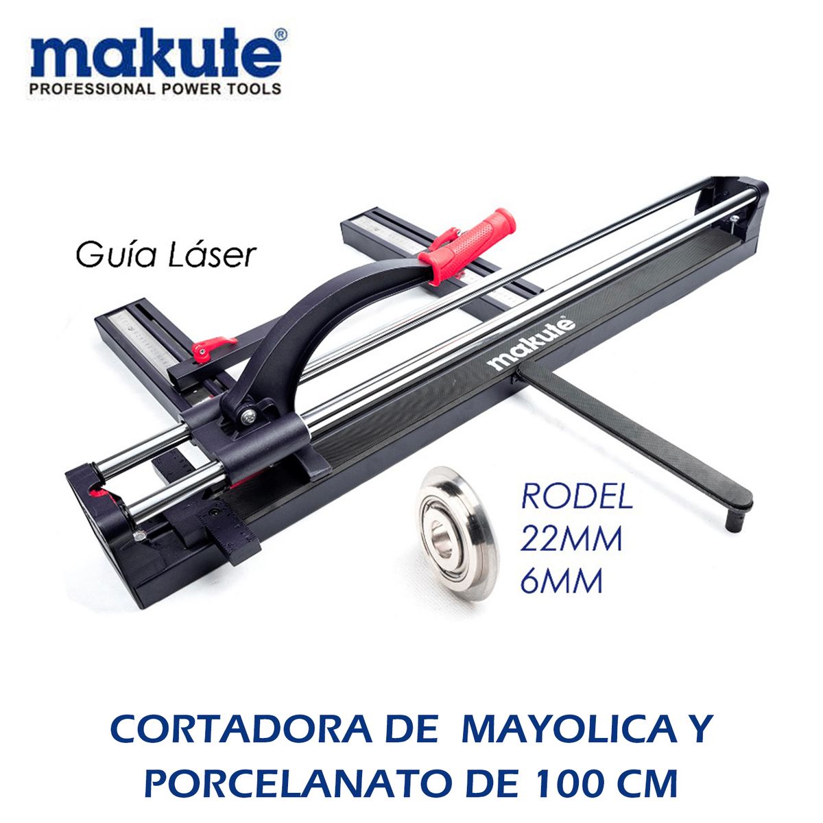 MAKUTE - CORTADORA DE MAYOLICA Y PORCELANATO DE 100 cm