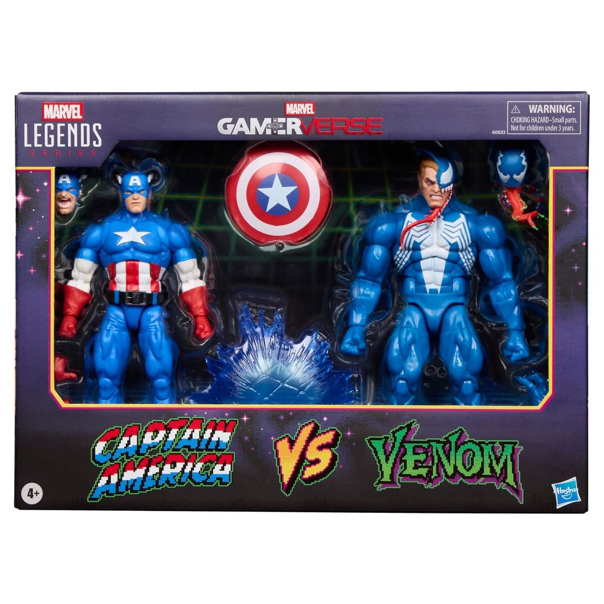 MARVEL - Marvel Legends Gamerverse Captain America vs. Venom 2 PACK