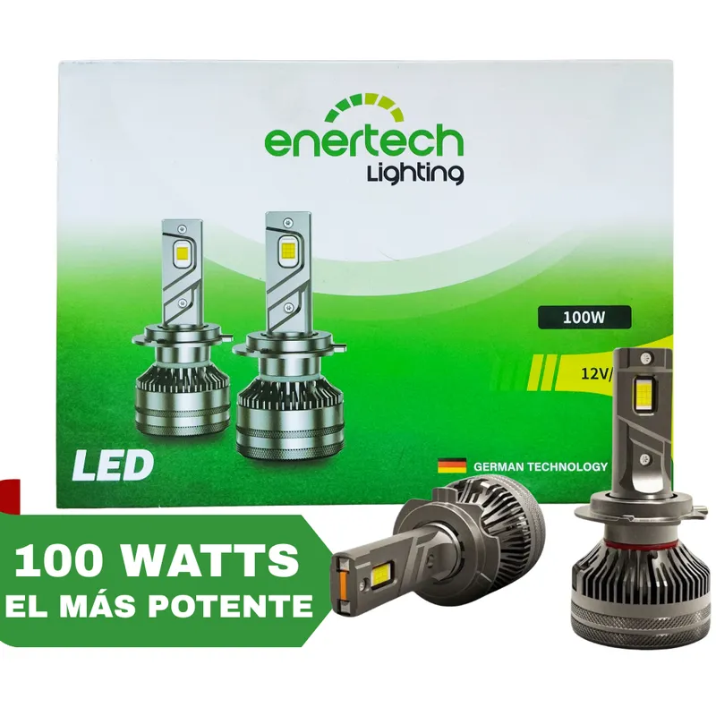 GENERICO - Foco Led Enertech H11 100 Watt 90000 Lumenes Potente Premium
